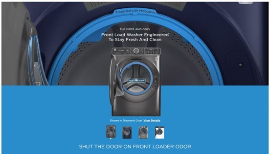 GE X UF Front Load Laundry machine