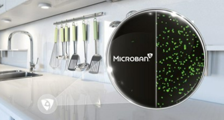 Disinfect tableware confocal centered image