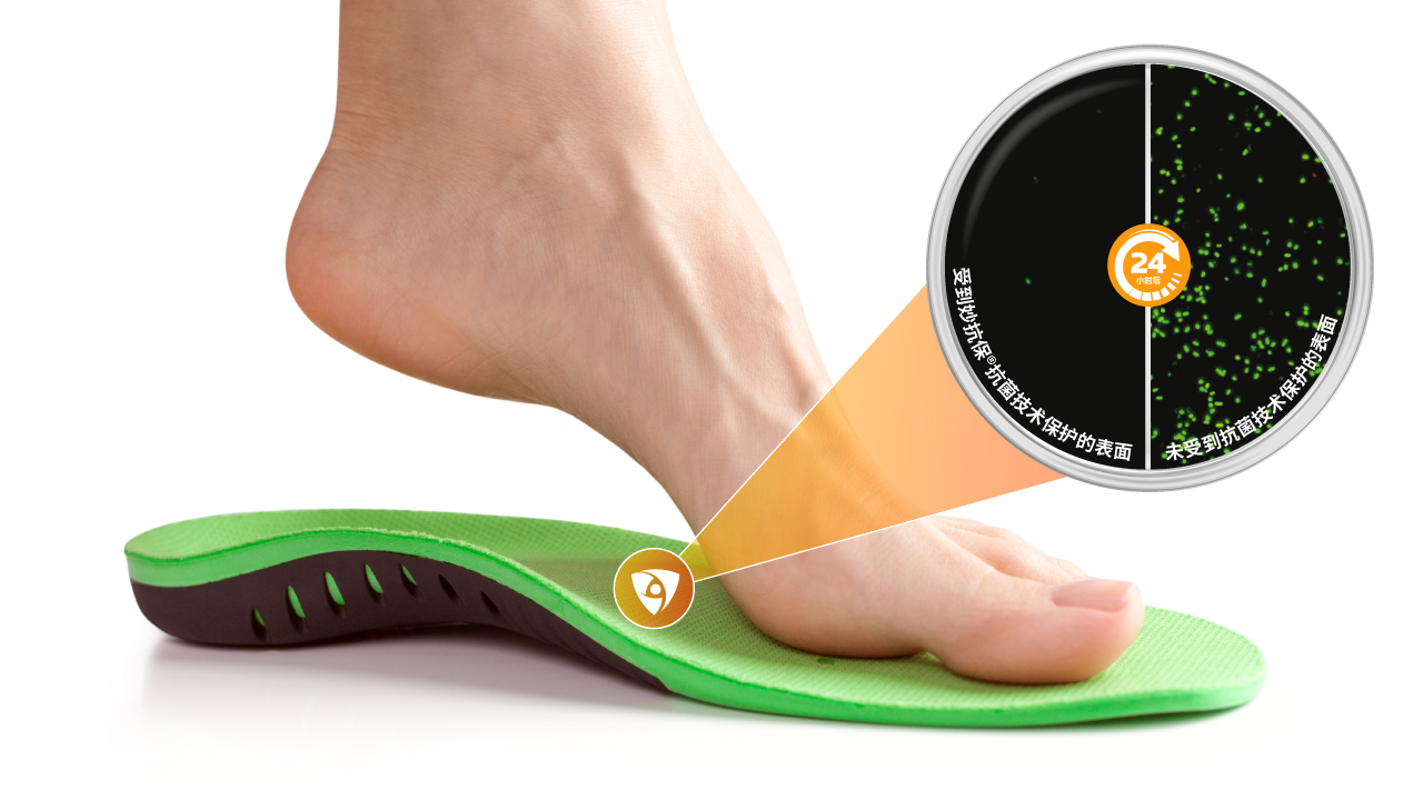 Mbns24 CHN Microban Protected Insole Confocal